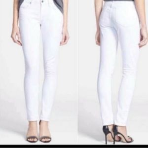 Citizens of humanity ARIELLE white med rise slim jeans size 28new